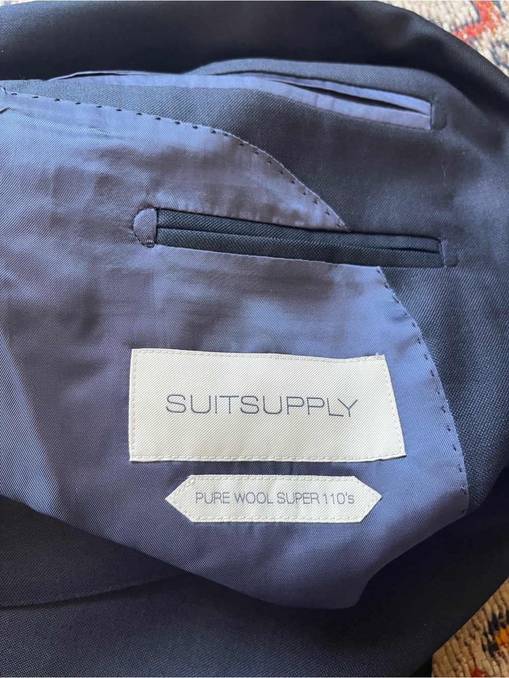 Suitsupply Men's Navy Two-Piece Suit 40R 32x30.5 100% Wool - Picture 3 of 16